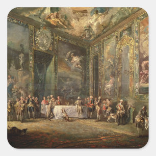 Charles III de Borbon, lunchen voor zijn Vierkante Sticker