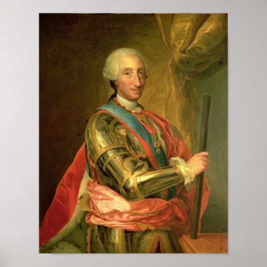 Charles III in Armor, na 1759 Poster (Voorkant)