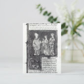 Charles III The Simple met zijn vrouw en zijn vrou Briefkaart (Staand voorkant)