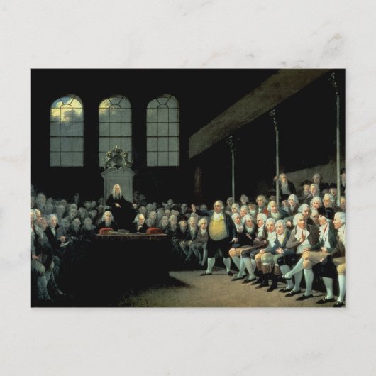 Charles James Fox over het debat Briefkaart (Voorkant)