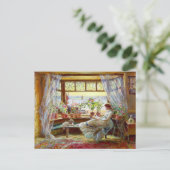 Charles James Lewis Painting of a Woman Reading Briefkaart (Staand voorkant)