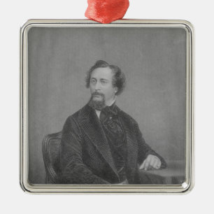 Charles John Huffam Dickens Metalen Ornament