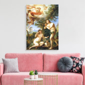 Charles-Joseph Natoire The Rebuke of Adam and Eve Canvas Afdruk (Insitu (Woonkamer))