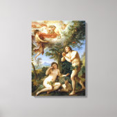 Charles-Joseph Natoire The Rebuke of Adam and Eve Canvas Afdruk (Voorkant)