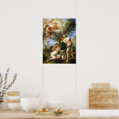 Charles-Joseph Natoire The Rebuke of Adam and Eve Poster (Keuken)