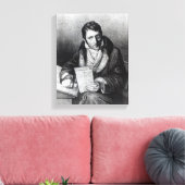 Charles-Joseph Panckouke holding Canvas Afdruk (Insitu (Woonkamer))