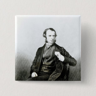 Charles Kingsley Vierkante Button 5,1 Cm