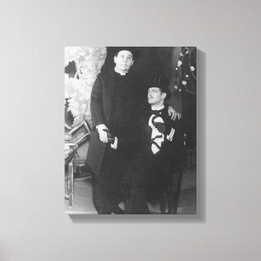 Charles Laughton als Canon Chasuble en Roger Lives Canvas Afdruk (Voorkant)