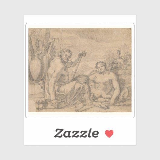 Charles Le Brun - Dageraad Sticker (Vel)