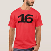 charles leclerc 16 t-shirt (Voorkant)