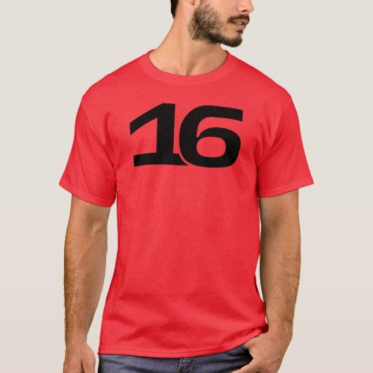 charles leclerc 16 t-shirt (Voorkant)