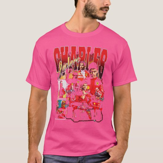 Charles Leclerc Retro Bootleg T-shirt (Voorkant)