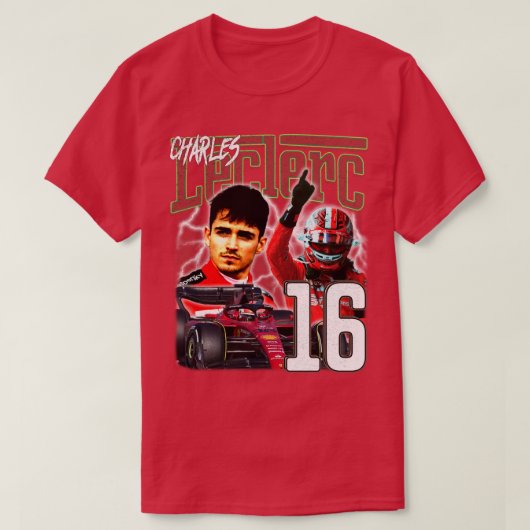 Charles Leclerc stijl T-shirt (Design voorkant)