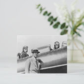 Charles Lindbergh en Fred Weick Briefkaart (Staand voorkant)