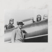 Charles Lindbergh en Fred Weick Briefkaart (Voorkant)