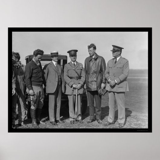 Charles Lindbergh en Orville Wright 1927 Poster (Voorkant)