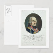 Charles-Louis-Auguste Fouquet (1684-1761) van 'Po Briefkaart (Voorkant / Achterkant)