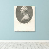 Charles Louis de Secondat, Baron de Montesquieu Canvas Afdruk (Insitu (Houten vloer))