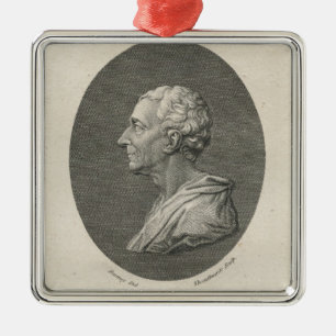 Charles Louis de Secondat, Baron de Montesquieu Metalen Ornament