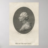 Charles Louis de Secondat, Baron de Montesquieu Poster (Voorkant)