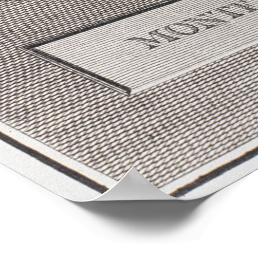 Charles Louis de Secondat, Baron de Montesquieu Poster (Hoek)