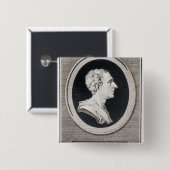 Charles Louis de Secondat, Baron de Montesquieu Vierkante Button 5,1 Cm (Voorkant /achterkant)