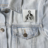 Charles Louis Napoleon Bonaparte Vierkante Button 5,1 Cm (In situ)