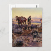 Charles M. Russell betaalt de Fiddler (1919) Briefkaart (Voorkant / Achterkant)