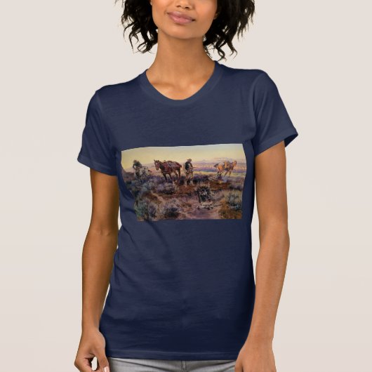 Charles M. Russell betaalt de Fiddler (1919) T-shirt (Voorkant)