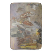 Charles M Russell - Bronc in Koe Camp Badmat (Voorkant Verticaal)