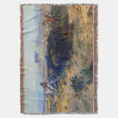 Charles M Russell The Buffalo Hunt 1899 Deken (Voorkant Verticaal)