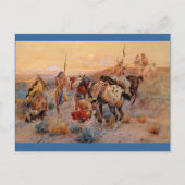 Charles M. Russell's First Wagon Tracks (1908) Briefkaart (Voorkant)