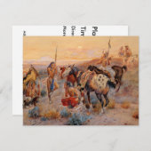 Charles M. Russell's First Wagon Tracks (1908) Kaart (Voorkant / Achterkant)