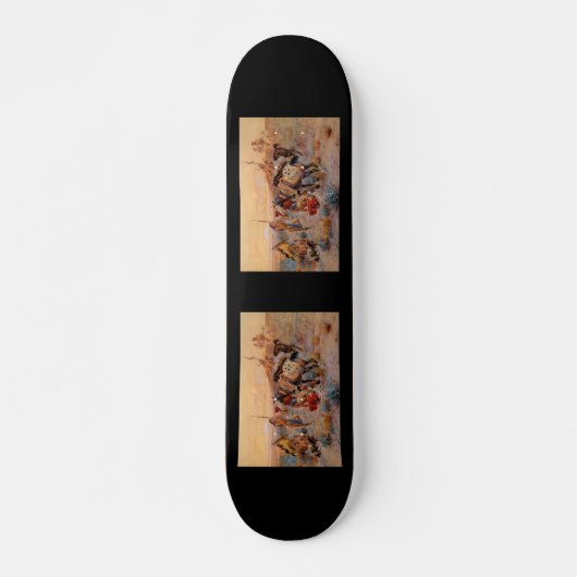 Charles M. Russell's First Wagon Tracks (1908) Skateboard (Voorkant)