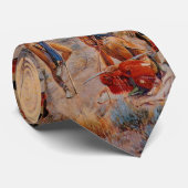 Charles M. Russell's First Wagon Tracks (1908) Stropdas (Opgerold)