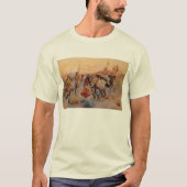 Charles M. Russell's First Wagon Tracks (1908) T-shirt (Voorkant)