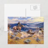 Charles M. Russell's Loops and Swift Horses (1916) Briefkaart (Voorkant / Achterkant)