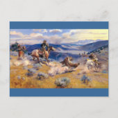 Charles M. Russell's Loops and Swift Horses (1916) Briefkaart (Voorkant)