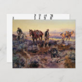 Charles M. Russell's Paying the Fiddler (1919) Kaart (Voorkant / Achterkant)