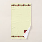 Charles Mackintosh Arts & Crafts Style Roos Frieze Bad Handdoek (Handdoek)