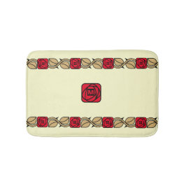 Charles Mackintosh Arts & Crafts Style Roos Frieze Badmat