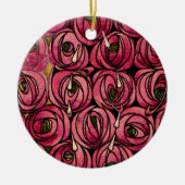 Charles Mackintosh schilderij, Rozen, Keramisch Ornament (Voorkant)