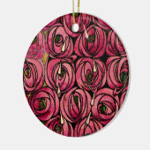 Charles Mackintosh schilderij, Rozen, Keramisch Ornament (Links)