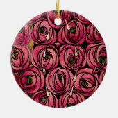 Charles Mackintosh schilderij, Rozen, Keramisch Ornament (Achterkant)