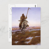 Charles Marion Russell - Cree Indian Briefkaart (Voorkant / Achterkant)
