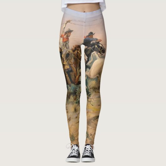 Charles Marion Russell - Herd Quit Leggings (Voorkant)
