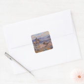 Charles Marion Russell - Loops and Swift Horses Vierkante Sticker (Envelop)