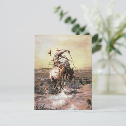 Charles Marion Russell - Slick Rider Briefkaart (Staand voorkant)
