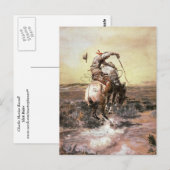 Charles Marion Russell - Slick Rider Briefkaart (Voorkant / Achterkant)