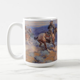 Charles Marion Russell - zijnen en zwevende paarde Koffiemok